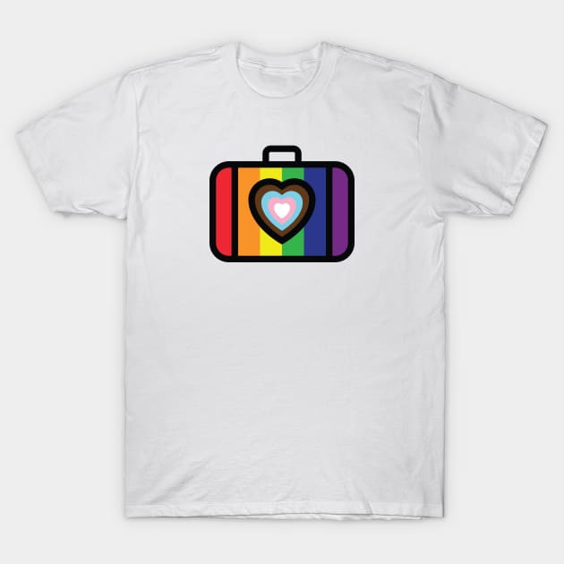 Heart Suitcase Icon - Pride T-Shirt by Rad Love